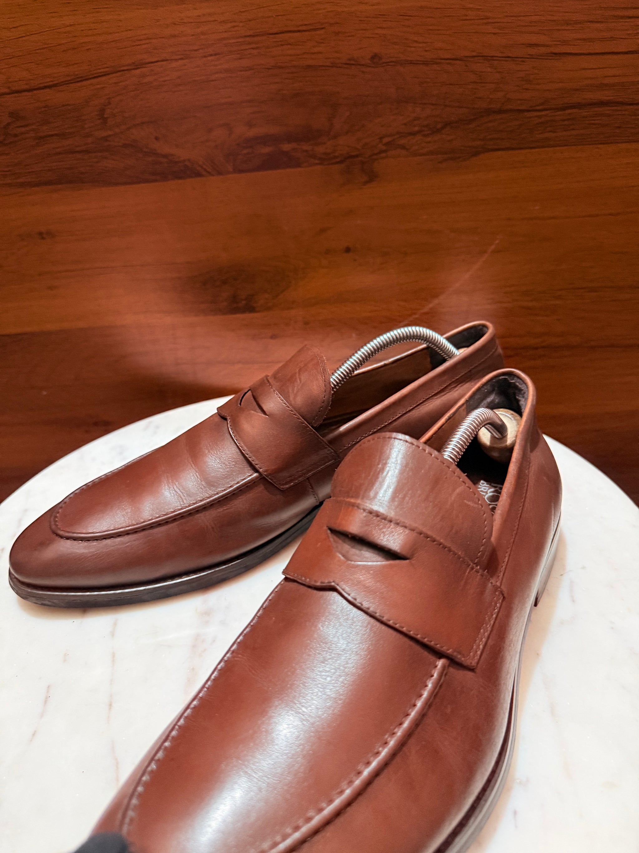 Salvatore Ferragamo Classic Leather Penny Loafers