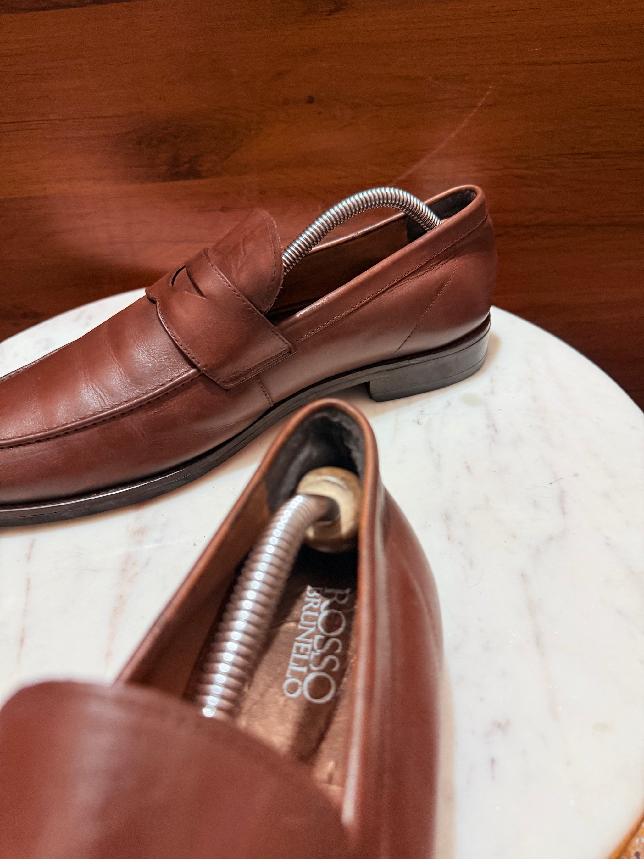 Salvatore Ferragamo Classic Leather Penny Loafers