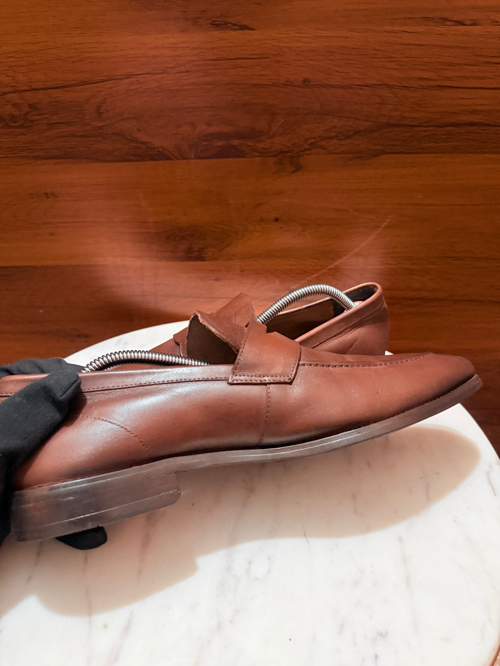 Salvatore Ferragamo Classic Leather Penny Loafers