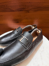 Tod's T-Bar Pebbled Leather Driving Loafers
