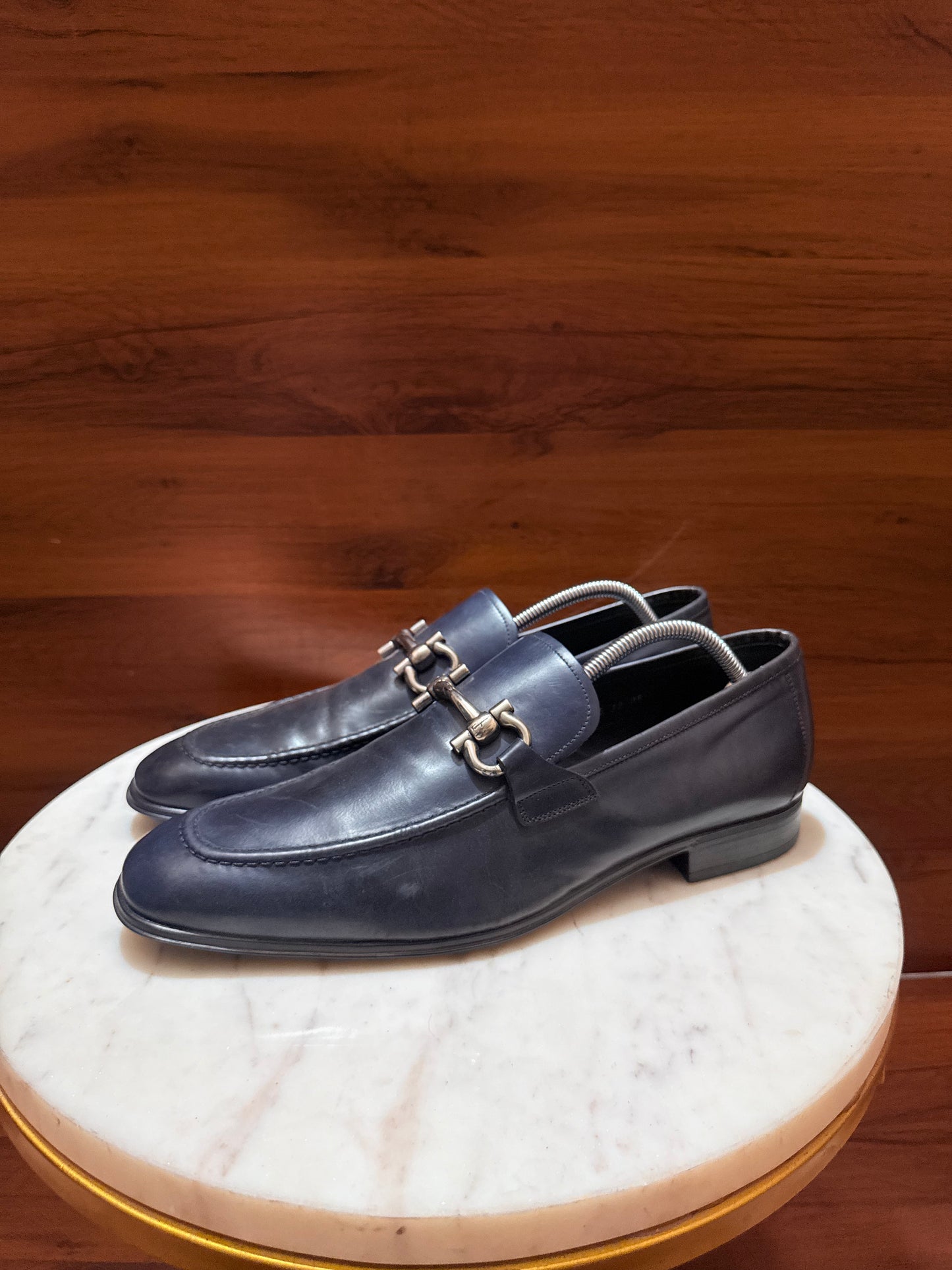 Salvatore Ferragamo Gancini Leather Loafers