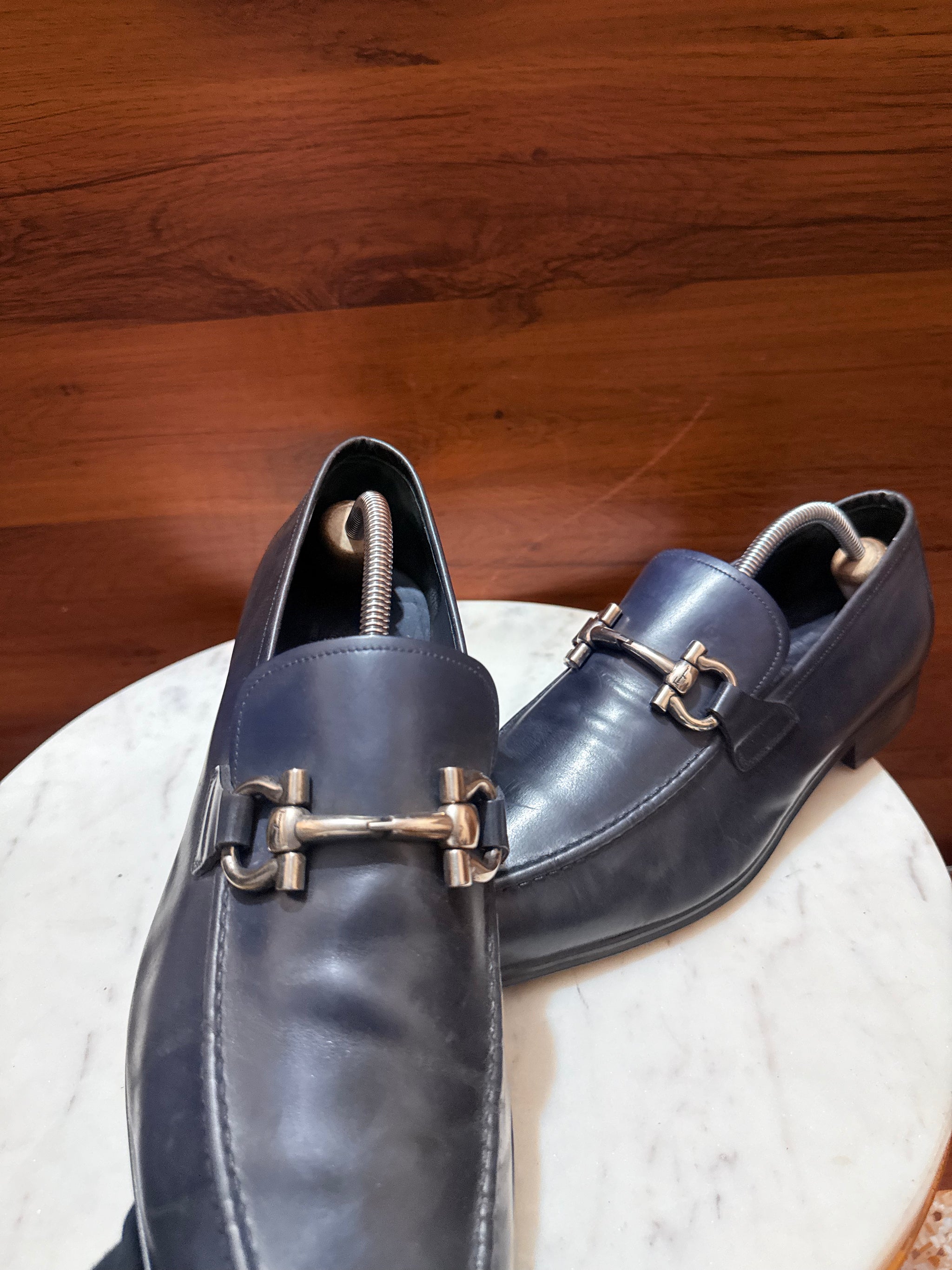 Salvatore Ferragamo Gancini Leather Loafers