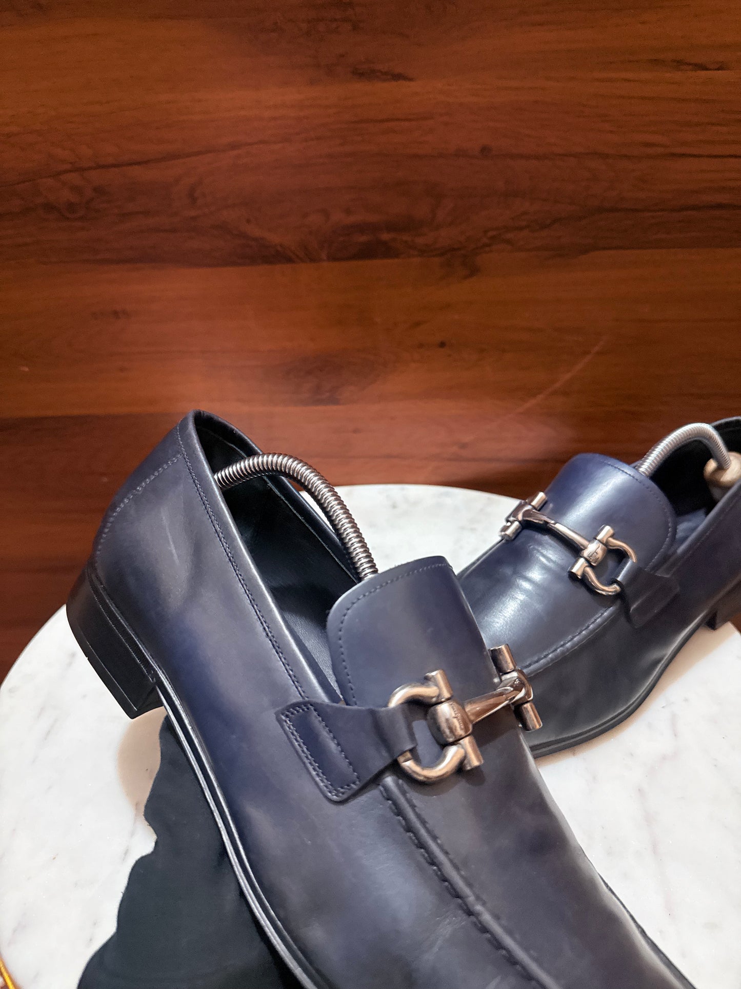 Salvatore Ferragamo Gancini Leather Loafers