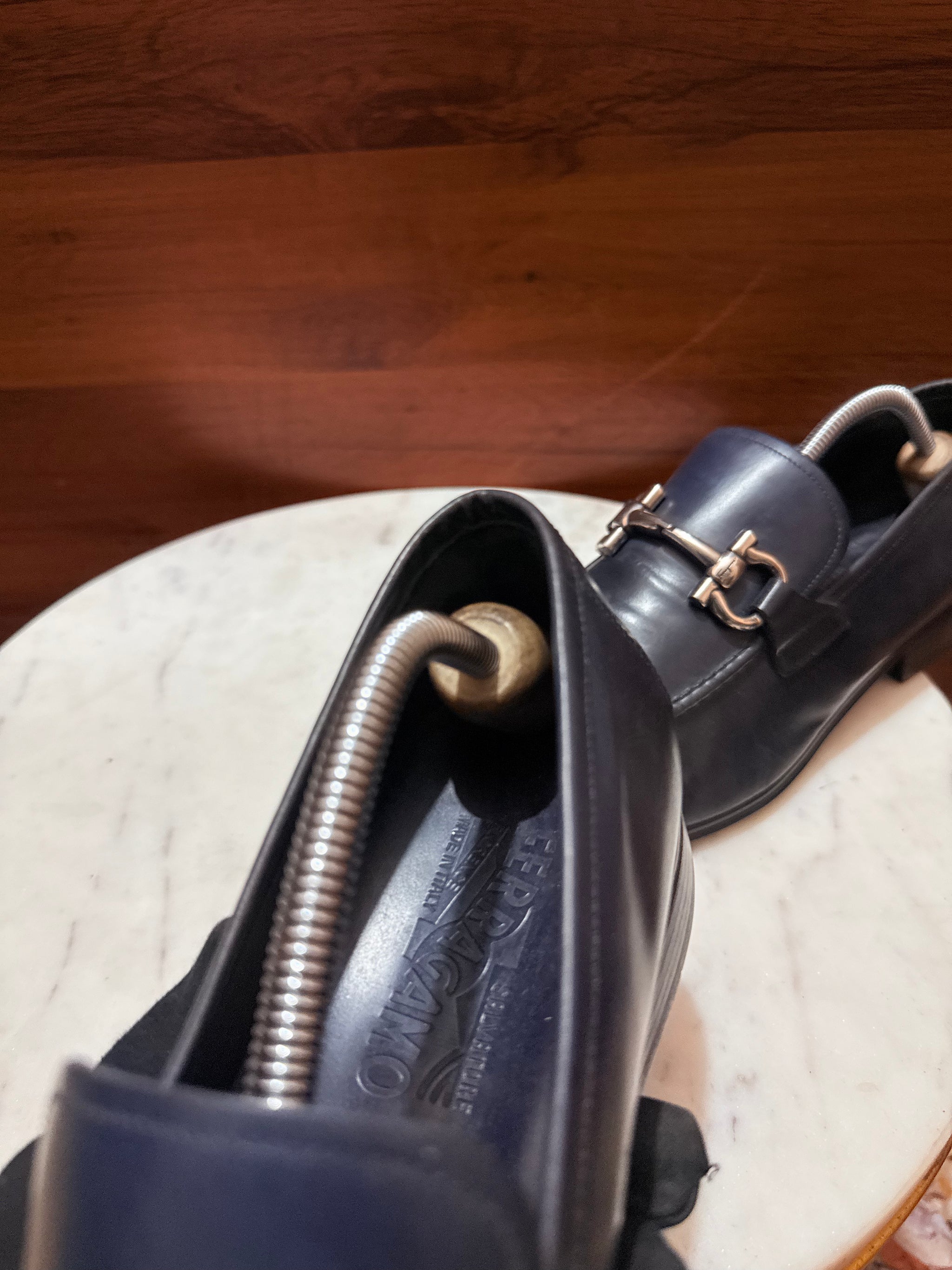 Salvatore Ferragamo Gancini Leather Loafers