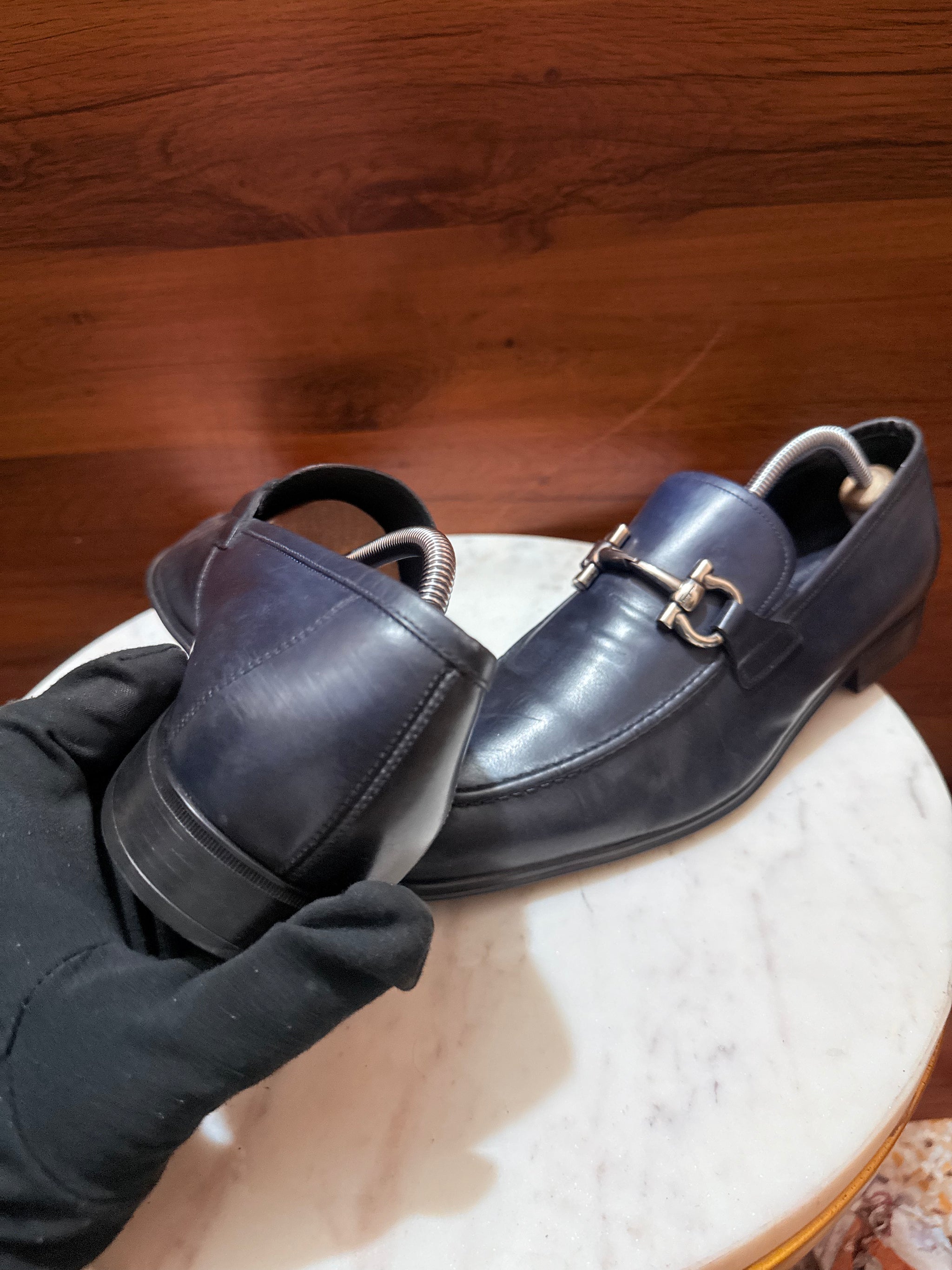 Salvatore Ferragamo Gancini Leather Loafers