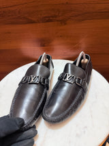Louis Vuitton Monte Carlo LV Initial Leather Driving Loafers