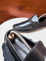 Louis Vuitton Monte Carlo LV Initial Leather Driving Loafers
