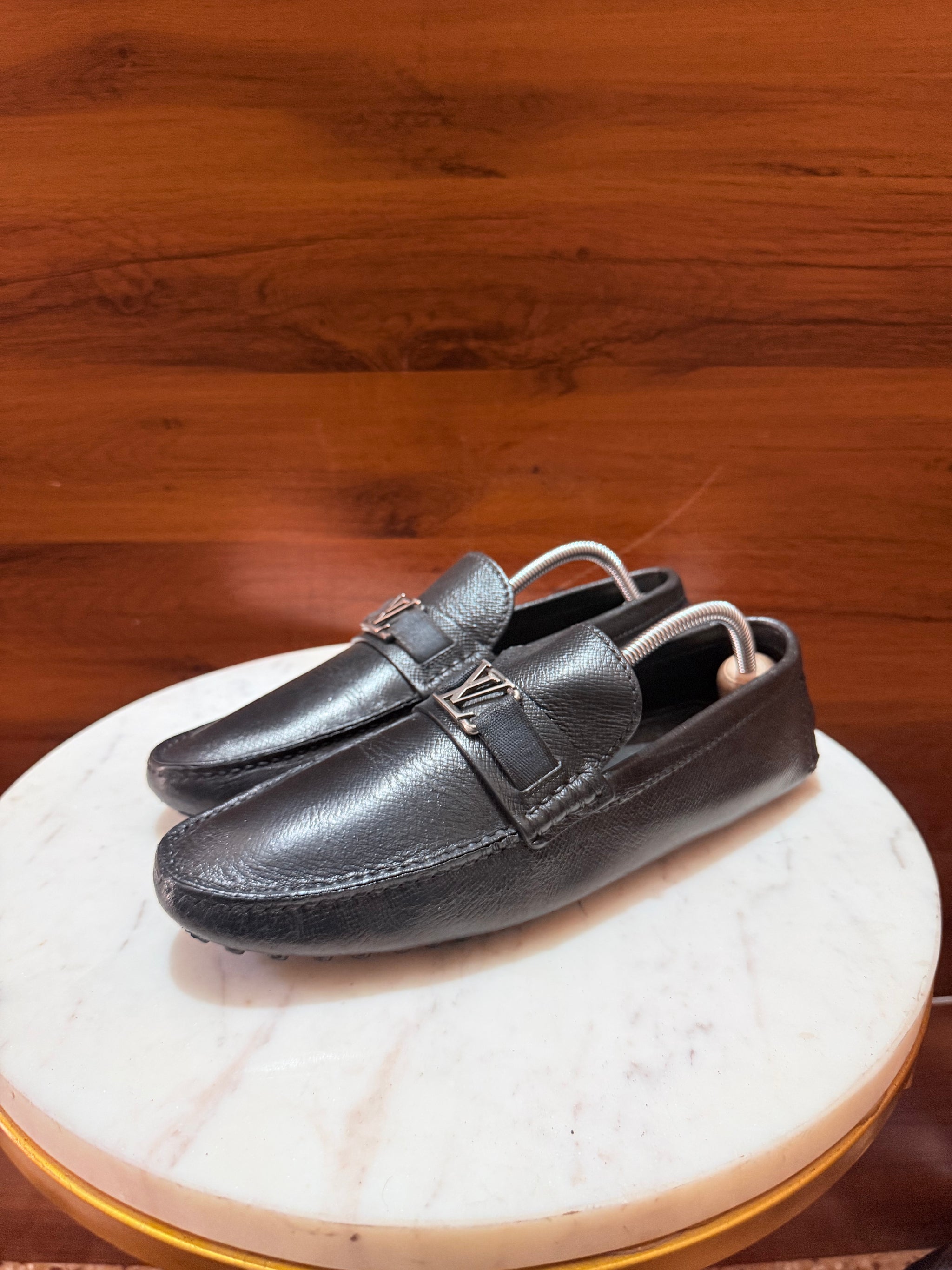 Louis Vuitton Monte Carlo Taiga Leather Driving Loafers
