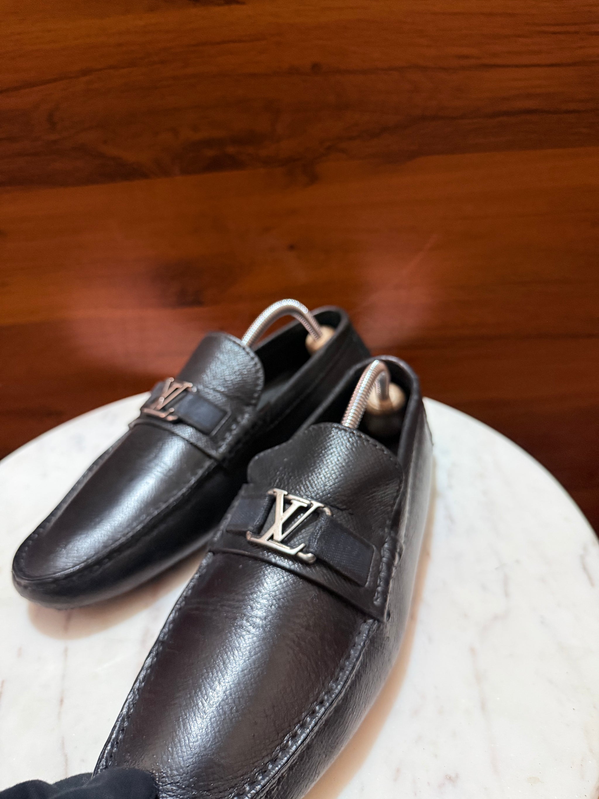 Louis Vuitton Monte Carlo Taiga Leather Driving Loafers