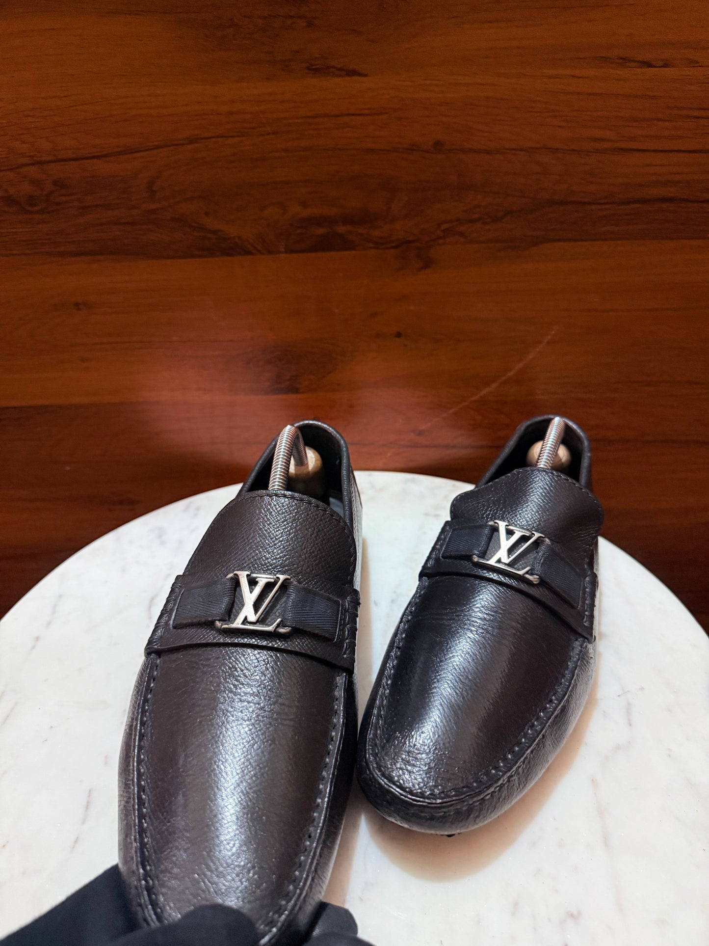 Louis Vuitton Monte Carlo Taiga Leather Driving Loafers