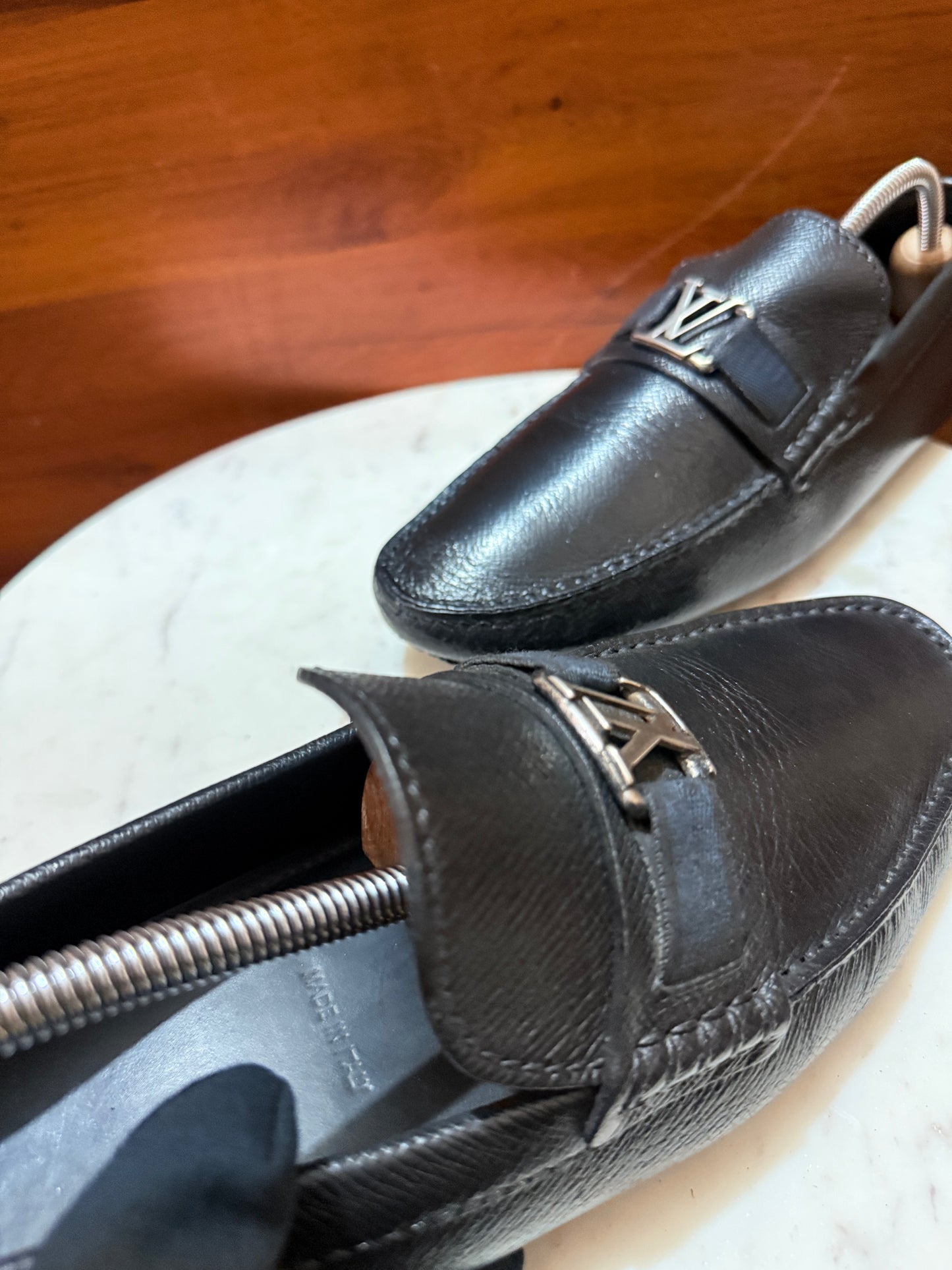 Louis Vuitton Monte Carlo Taiga Leather Driving Loafers