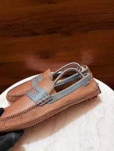 Ferragamo Two-Tone Leather Penny Driving Loafers