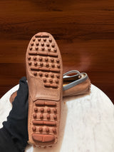 Ferragamo Two-Tone Leather Penny Driving Loafers
