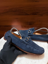 Gucci Suede Horsebit Driving Loafers