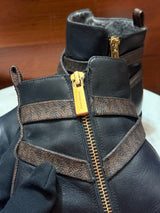 Michael Kors Buckled Leather Ankle Boots