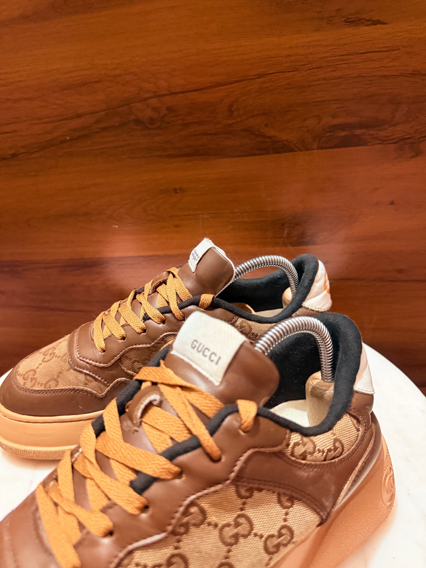 Gucci GG Supreme Canvas & Leather Chunky Sneakers