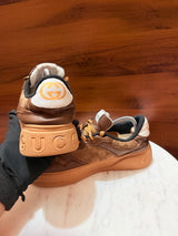 Gucci GG Supreme Canvas & Leather Chunky Sneakers