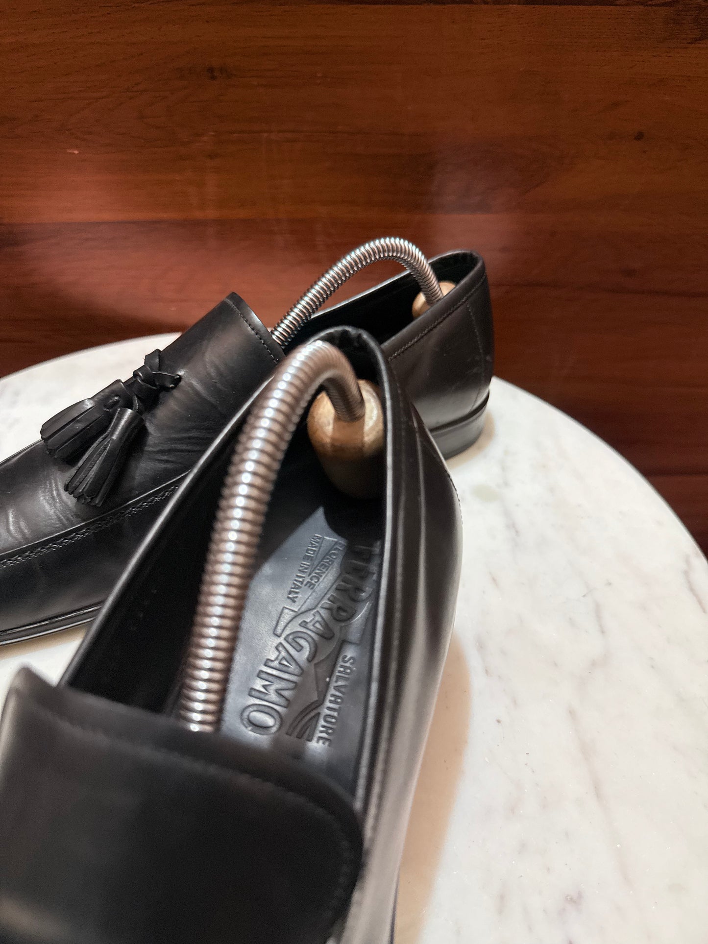 Ferragamo Classic Tassel Leather Loafers