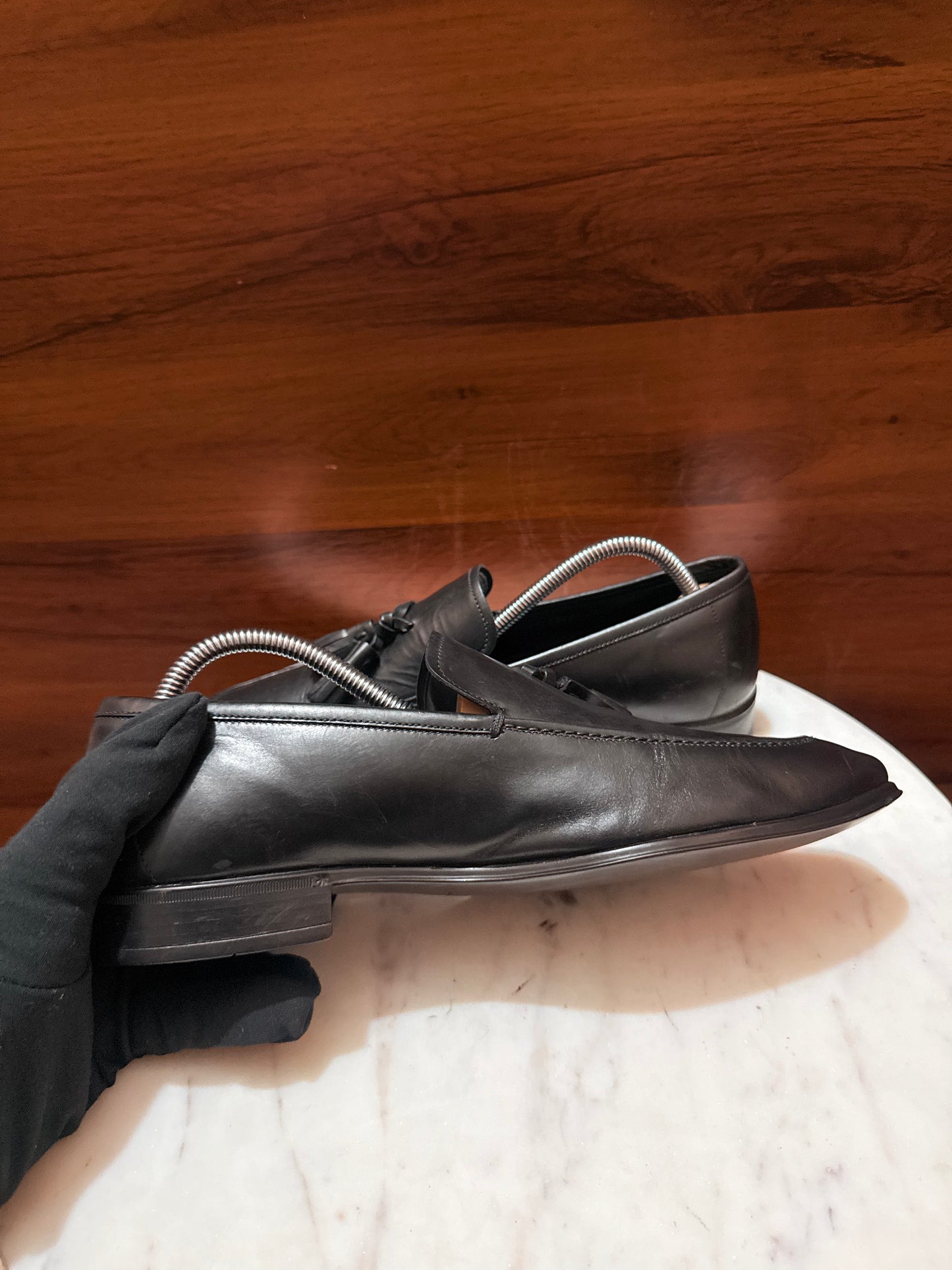 Ferragamo Classic Tassel Leather Loafers