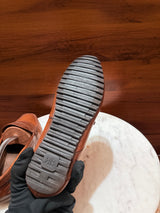 Rosso Brunello Classic Leather Penny Driving Loafers