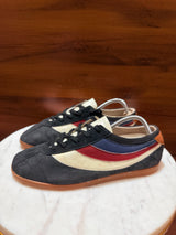 Gucci GG Monogram Canvas & Leather Low-Top Sneakers