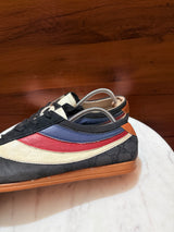 Gucci GG Monogram Canvas & Leather Low-Top Sneakers