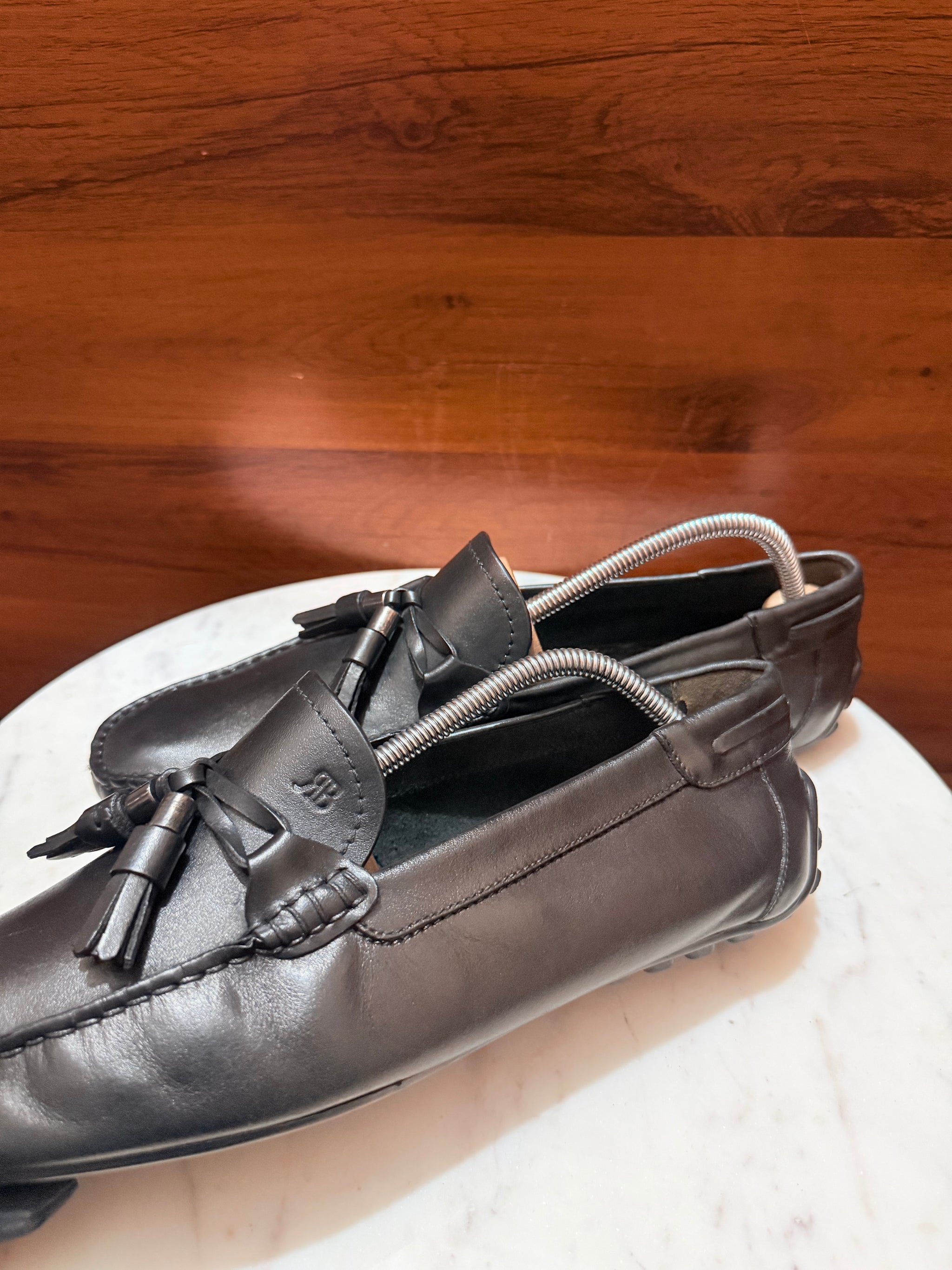 Billionaire Tassel Leather Driving Loafers