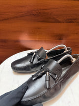 Billionaire Tassel Leather Driving Loafers