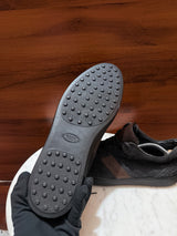 Tod's Suede & Leather Band Low-Top Sneakers