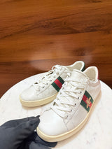 Gucci Ace Embroidered Bee Leather Sneakers