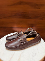 Gucci Horsebit Grain Leather Driving Loafers