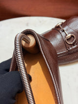 Gucci Horsebit Grain Leather Driving Loafers