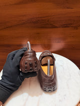 Gucci Horsebit Grain Leather Driving Loafers