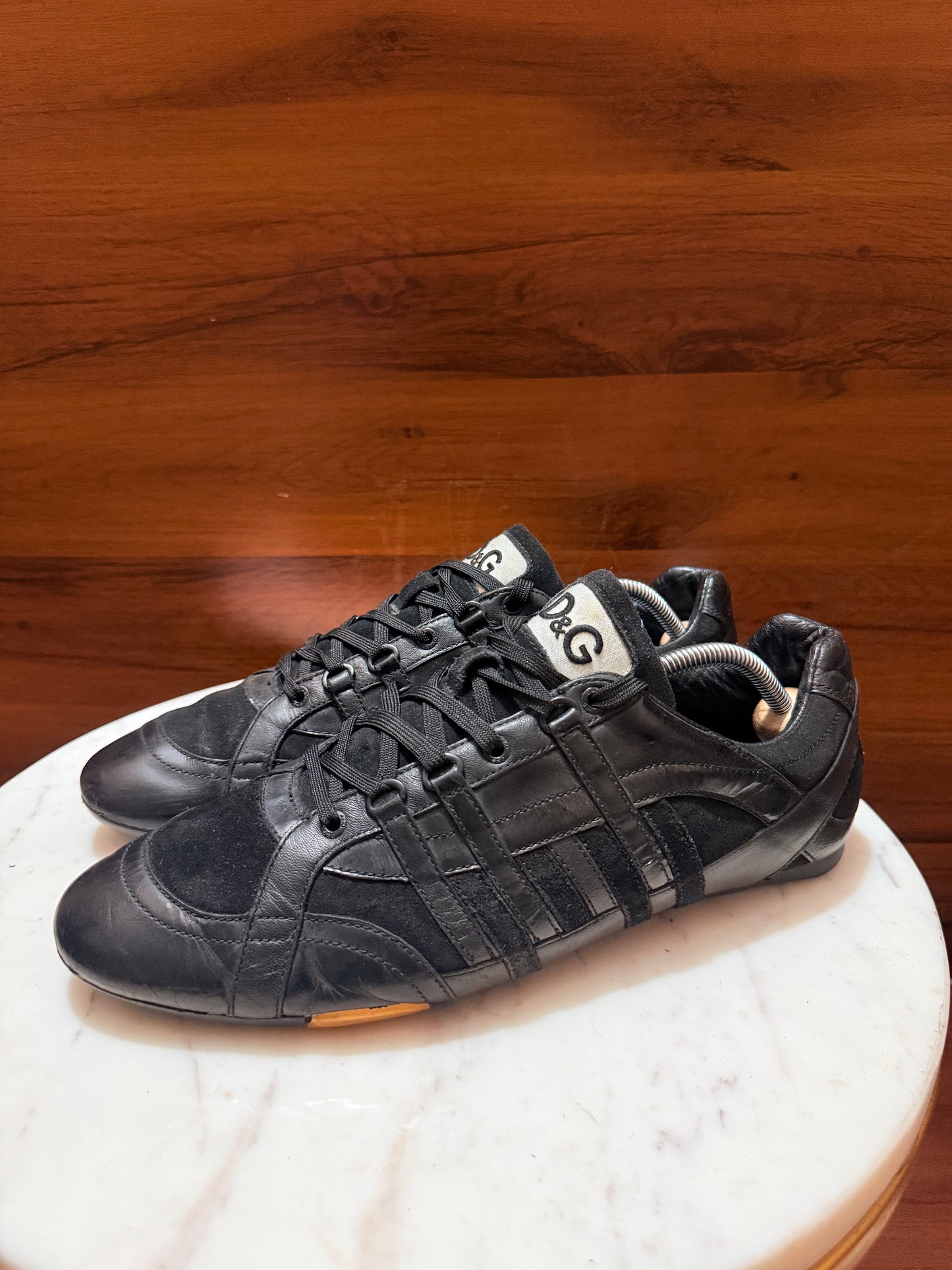 D&G Dolce & Gabbana Low-Top Leather & Suede Sneakers