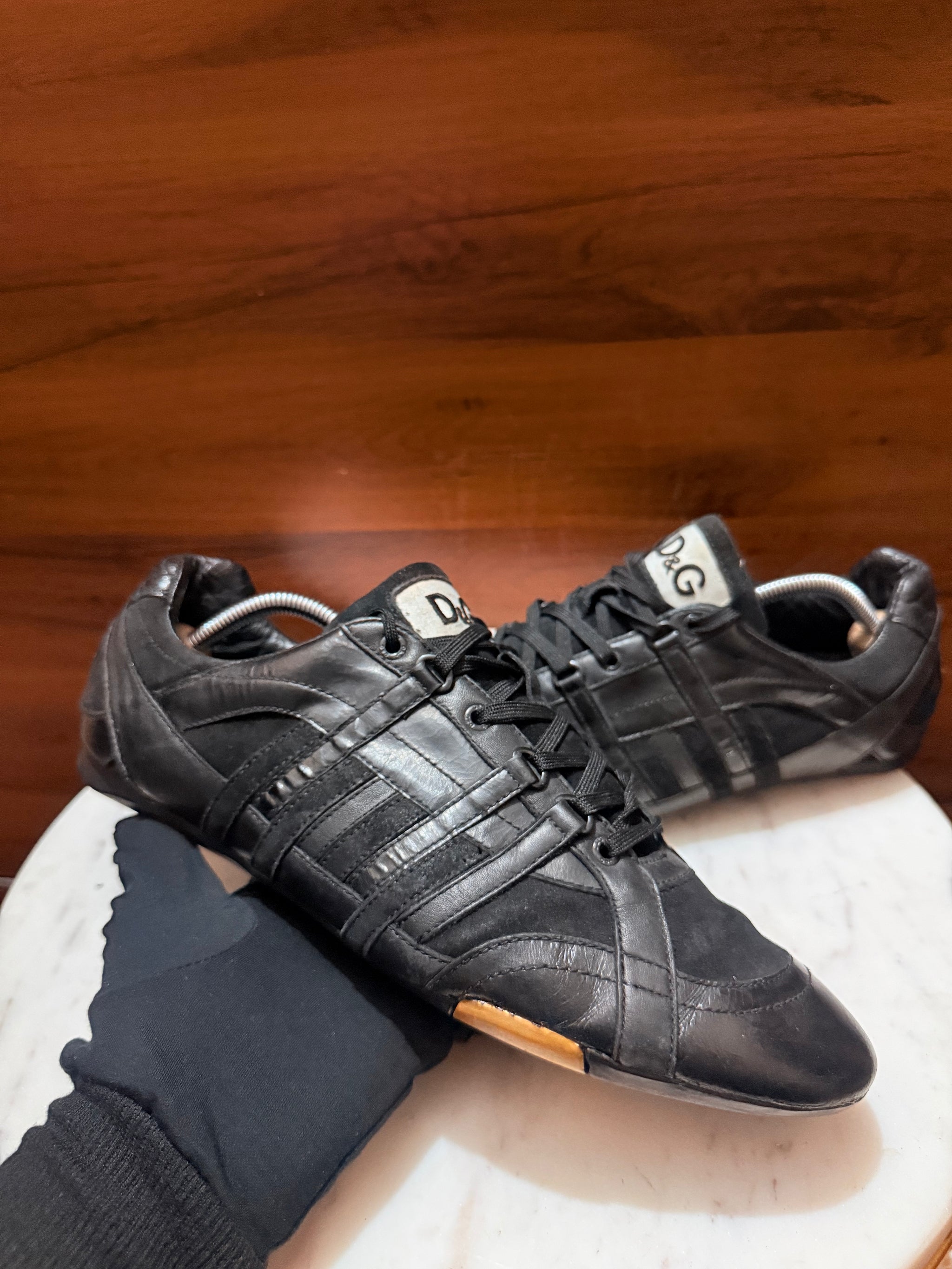 D&G Dolce & Gabbana Low-Top Leather & Suede Sneakers