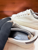 Louis Vuitton Time Out Monogram Embossed Leather Sneakers
