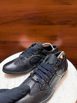 Versace Collection Leather & Mesh Low-Top Sneakers
