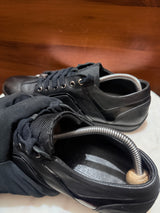 Versace Collection Leather & Mesh Low-Top Sneakers