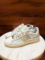 Philipp Plein Metallic Side-Striped Leather Sneakers