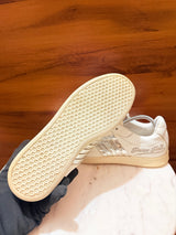 Philipp Plein Metallic Side-Striped Leather Sneakers