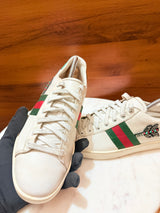 Gucci Ace Embellished Arrow Leather Sneakers
