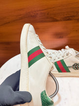 Gucci Ace Embellished Arrow Leather Sneakers