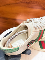 Gucci Ace Embellished Arrow Leather Sneakers