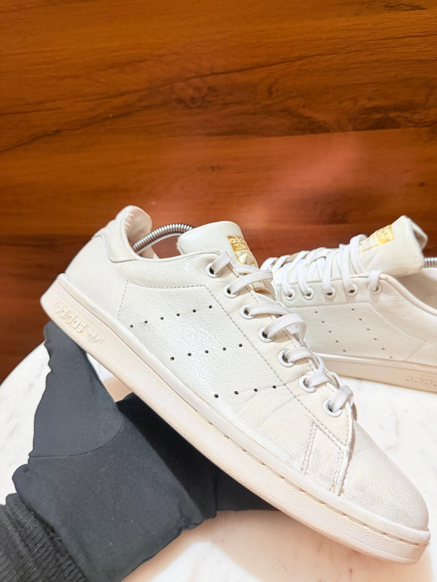 Adidas Originals – Stan Smith Triple White Premium Leather Sneakers