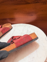 Birkenstock Gizeh Metallic Snake Pattern Sandals