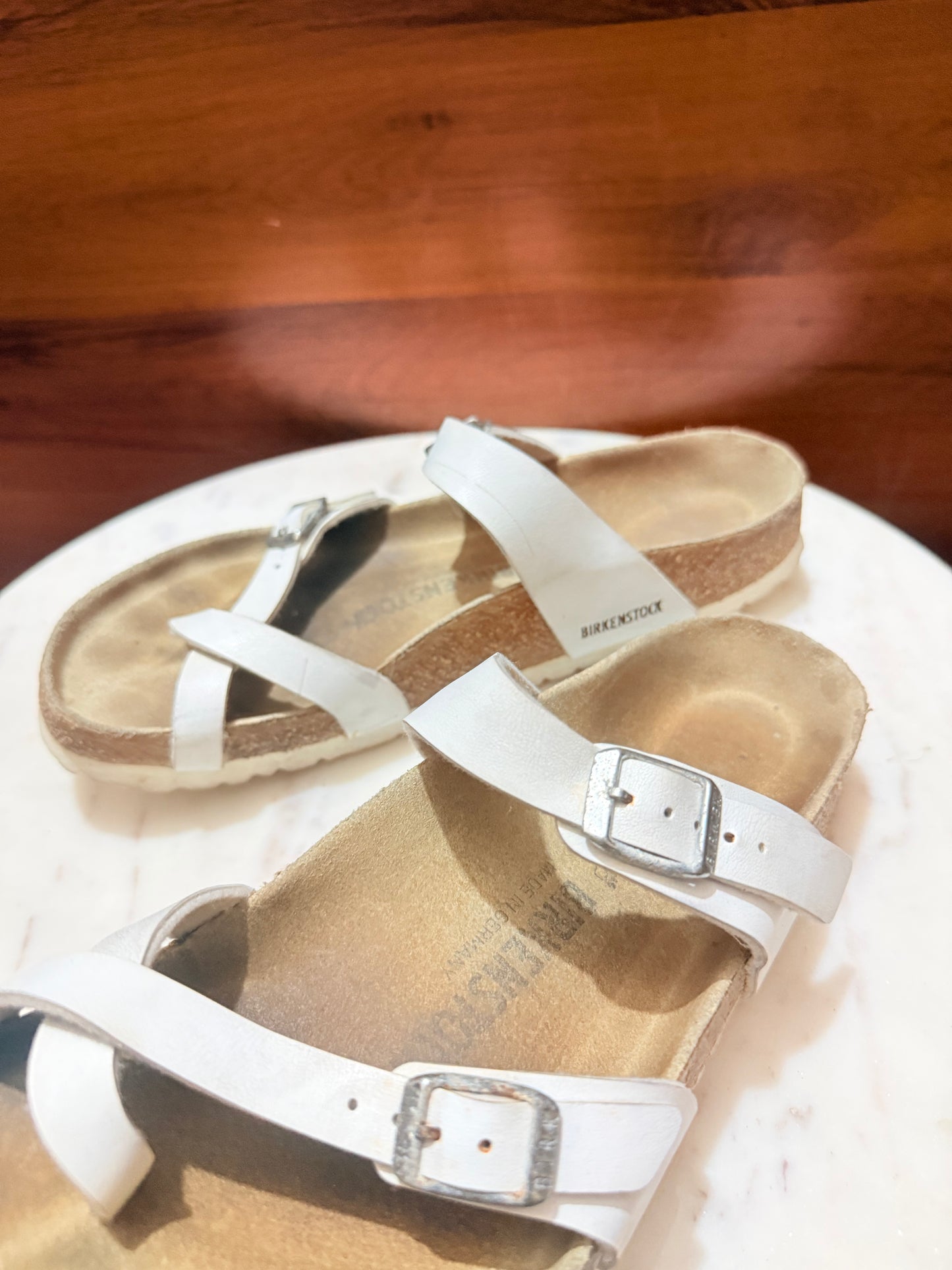 Birkenstock Mayari Birko-Flor White Sandals