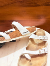 Birkenstock Mayari Birko-Flor White Sandals