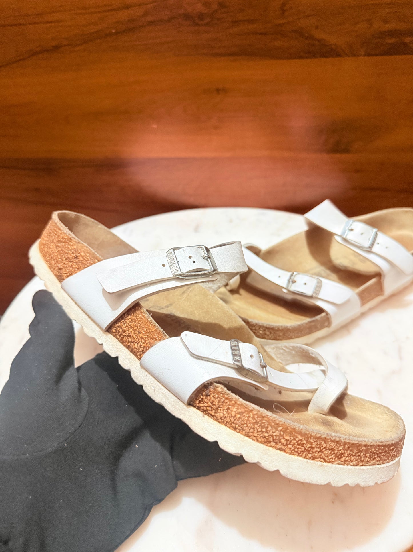Birkenstock Mayari Birko-Flor White Sandals