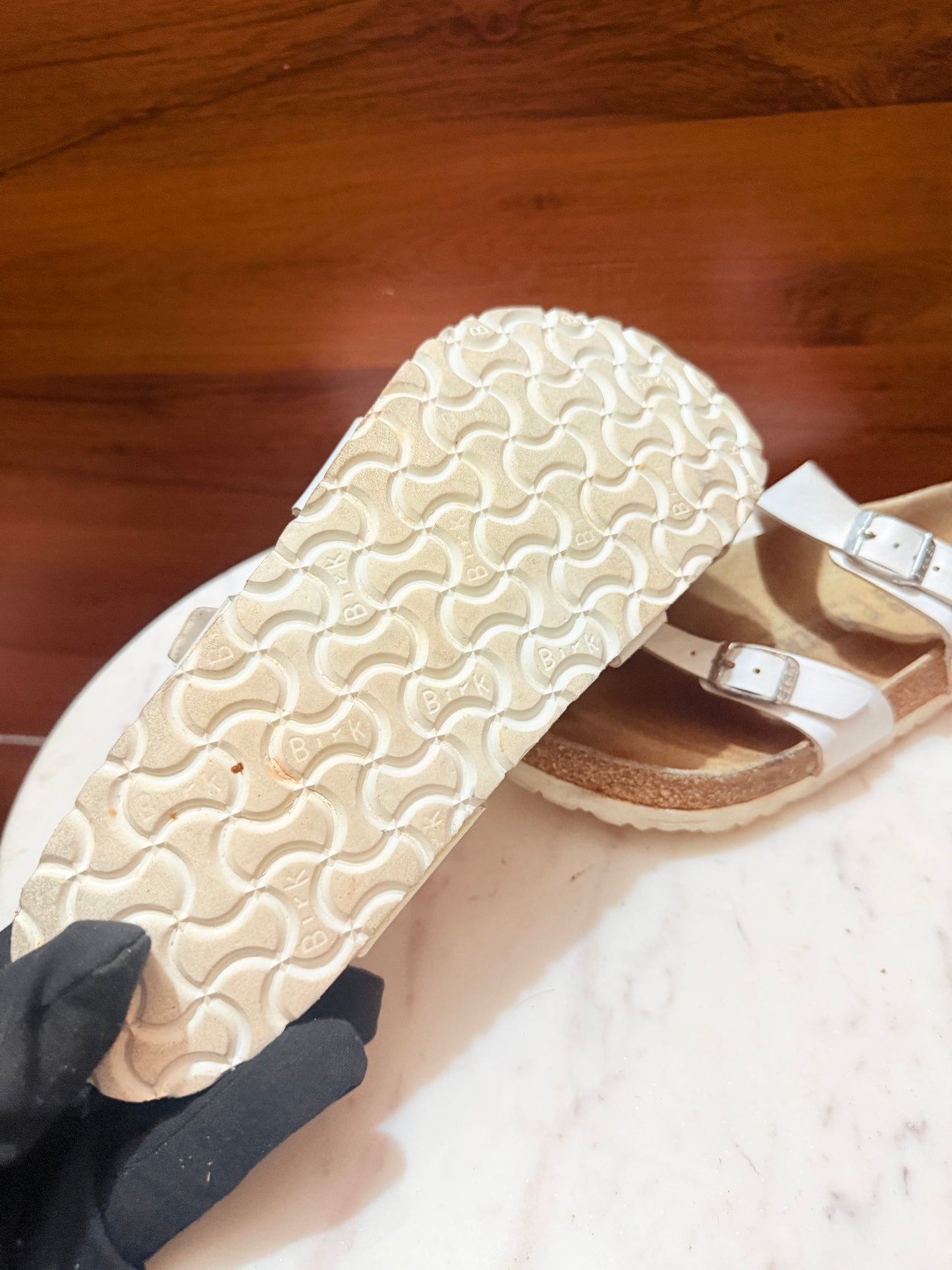 Birkenstock Mayari Birko-Flor White Sandals