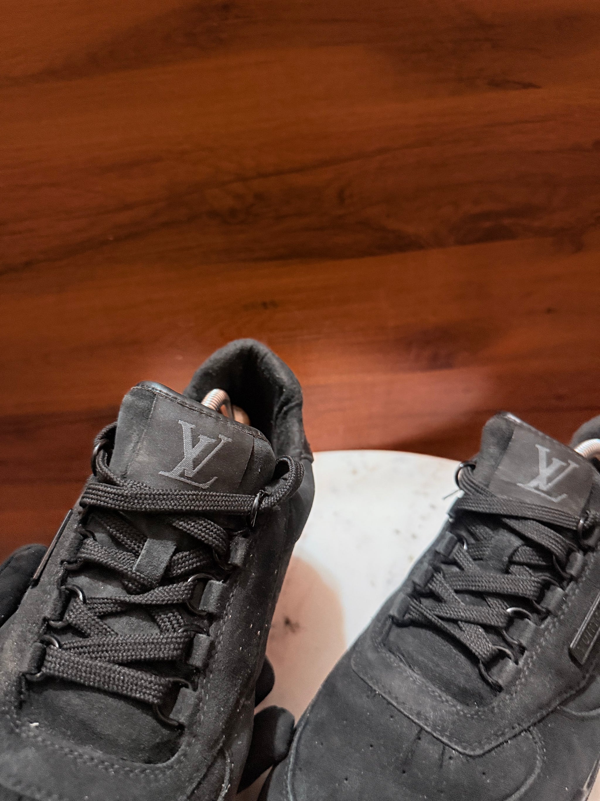 Louis Vuitton Riviera Suede Low-Top Sneakers